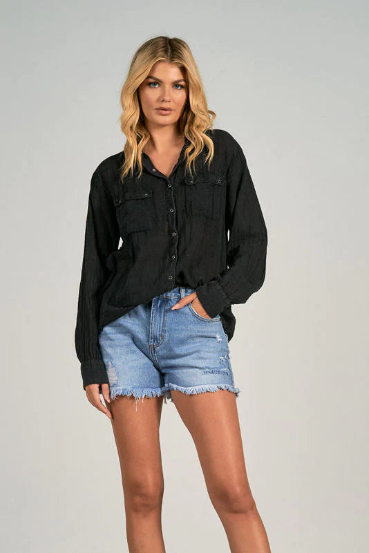Val Snap Button Down Top