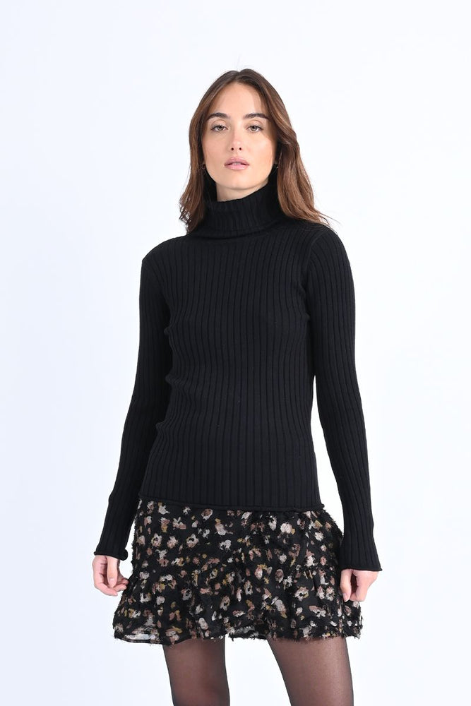 Ribbed Sweater Turtleneck