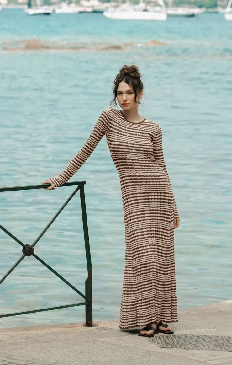 Rosetta Striped Knit Dress