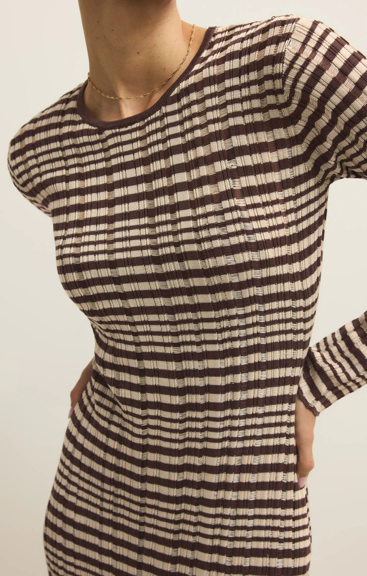 Rosetta Striped Knit Dress