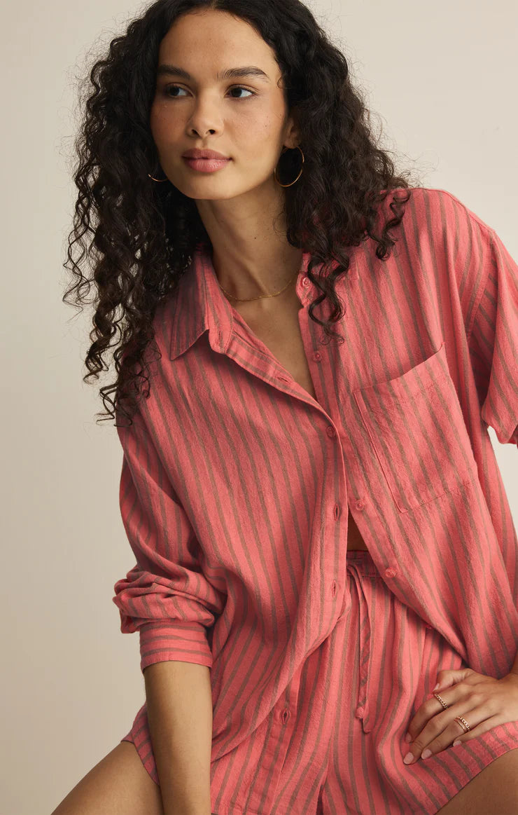 The Perfect Striped Button Up/Gelato