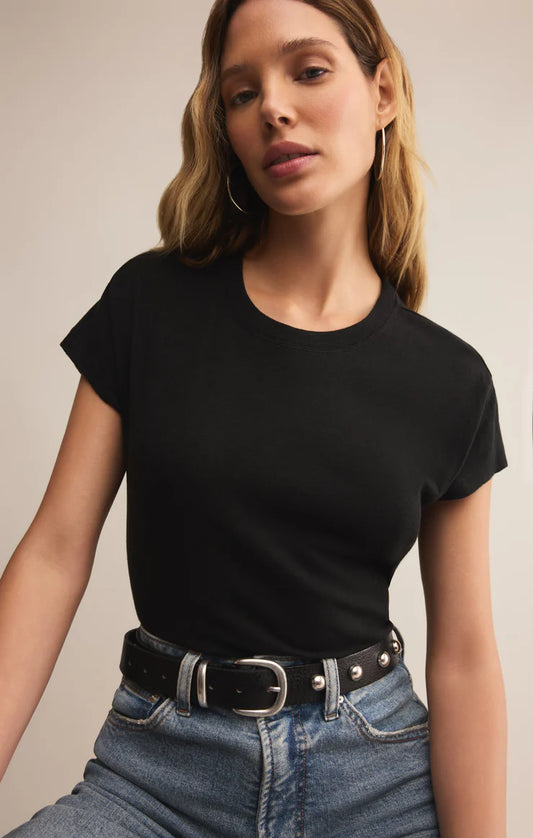 Modern Slub Tee/Blk