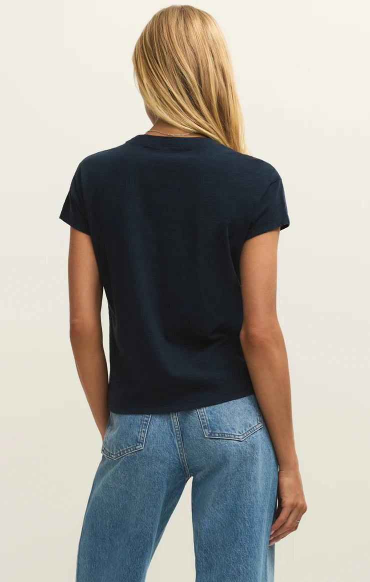 Modern Slub Tee/Navy