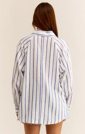 Stripe Linen Top