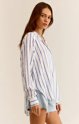 Stripe Linen Top