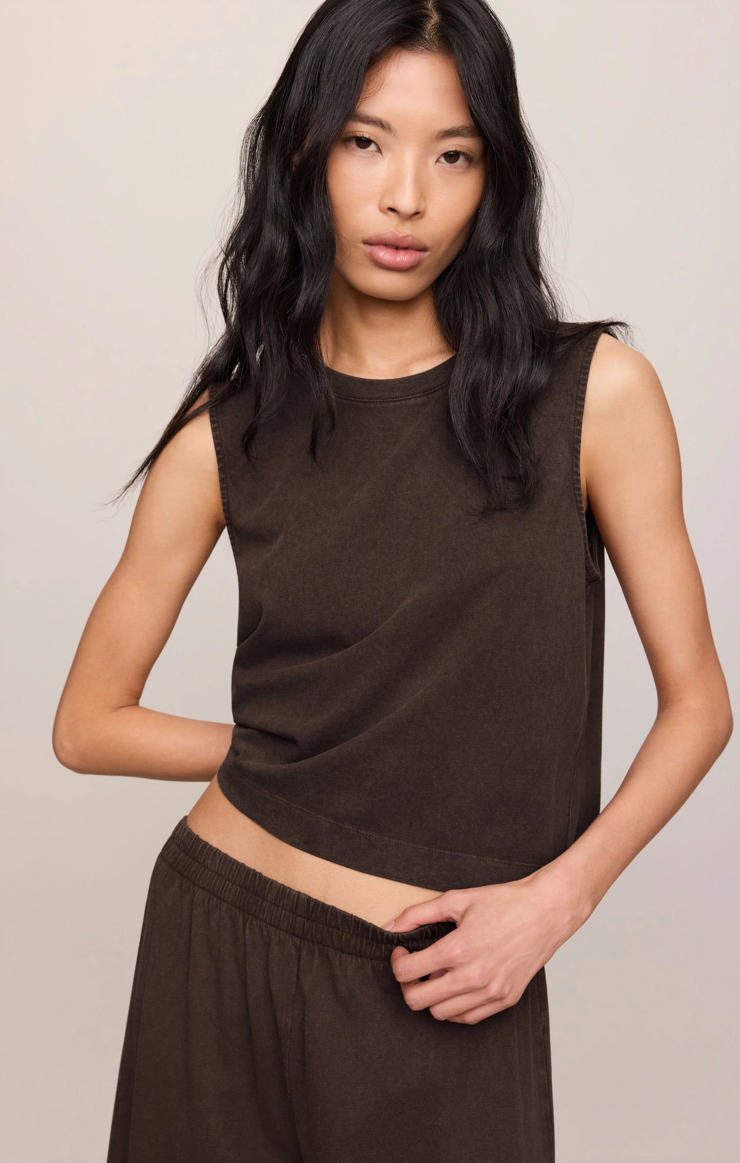 Sloane Cotton Jersey Tank Top