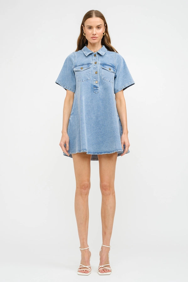 Paloma Denim Shirt Dress