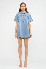 Paloma Denim Shirt Dress