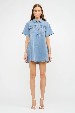 Paloma Denim Shirt Dress