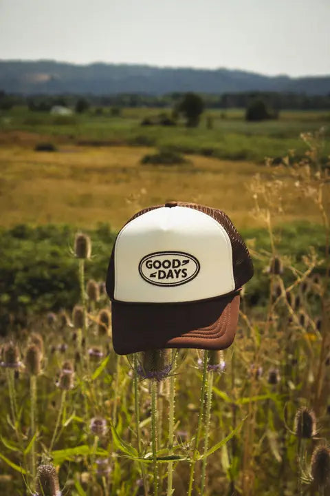 Good Days Trucker Hat/Brown
