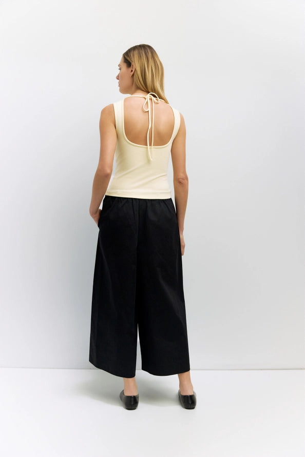 Suzy Cowl Neck Tank Top w/ Scoop Back Detail