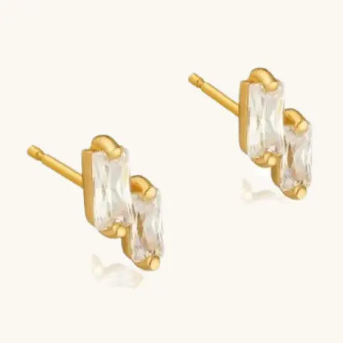 Double Crystal Micro Studs