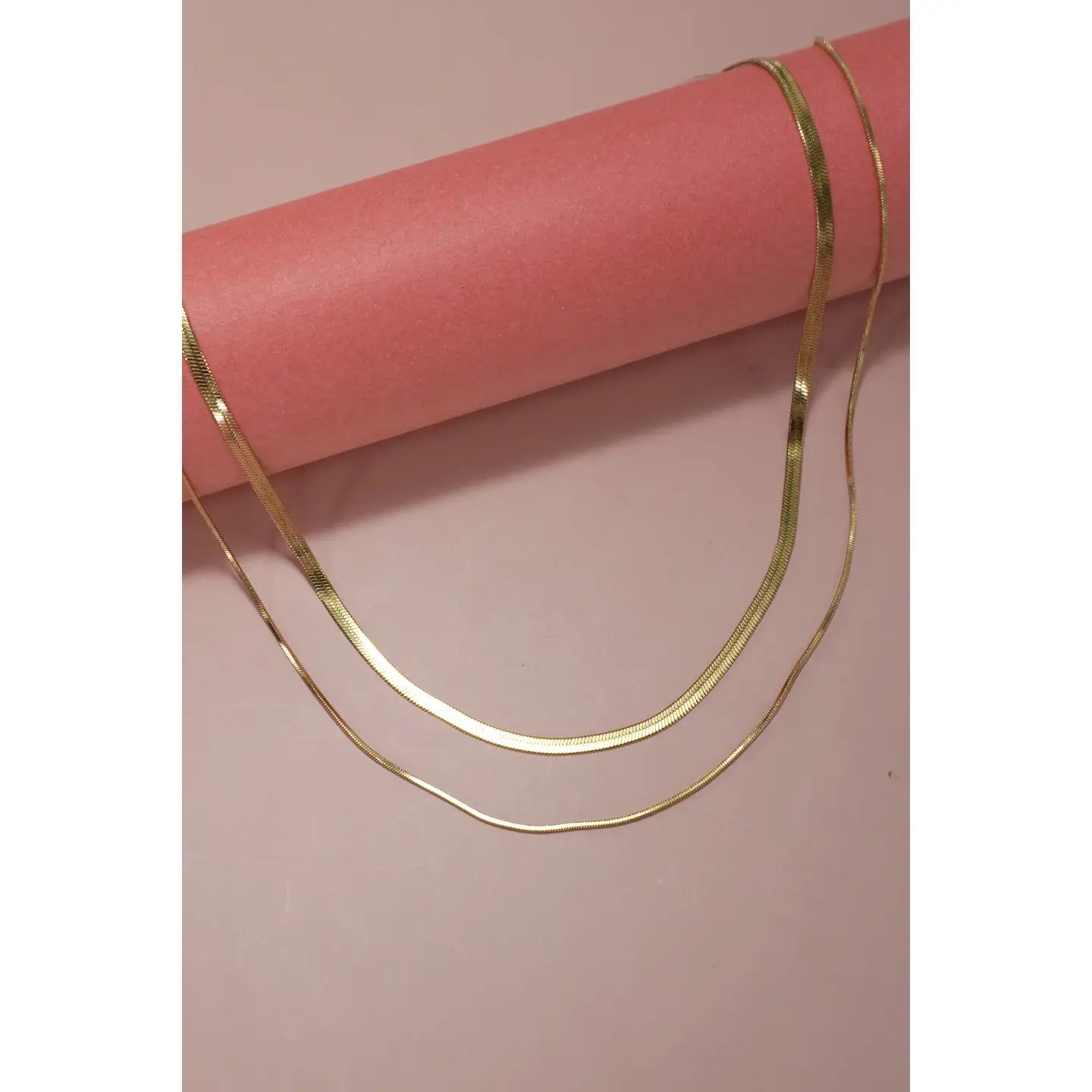 Stainless Steal Tarnish Free Layered Necklace/Gold