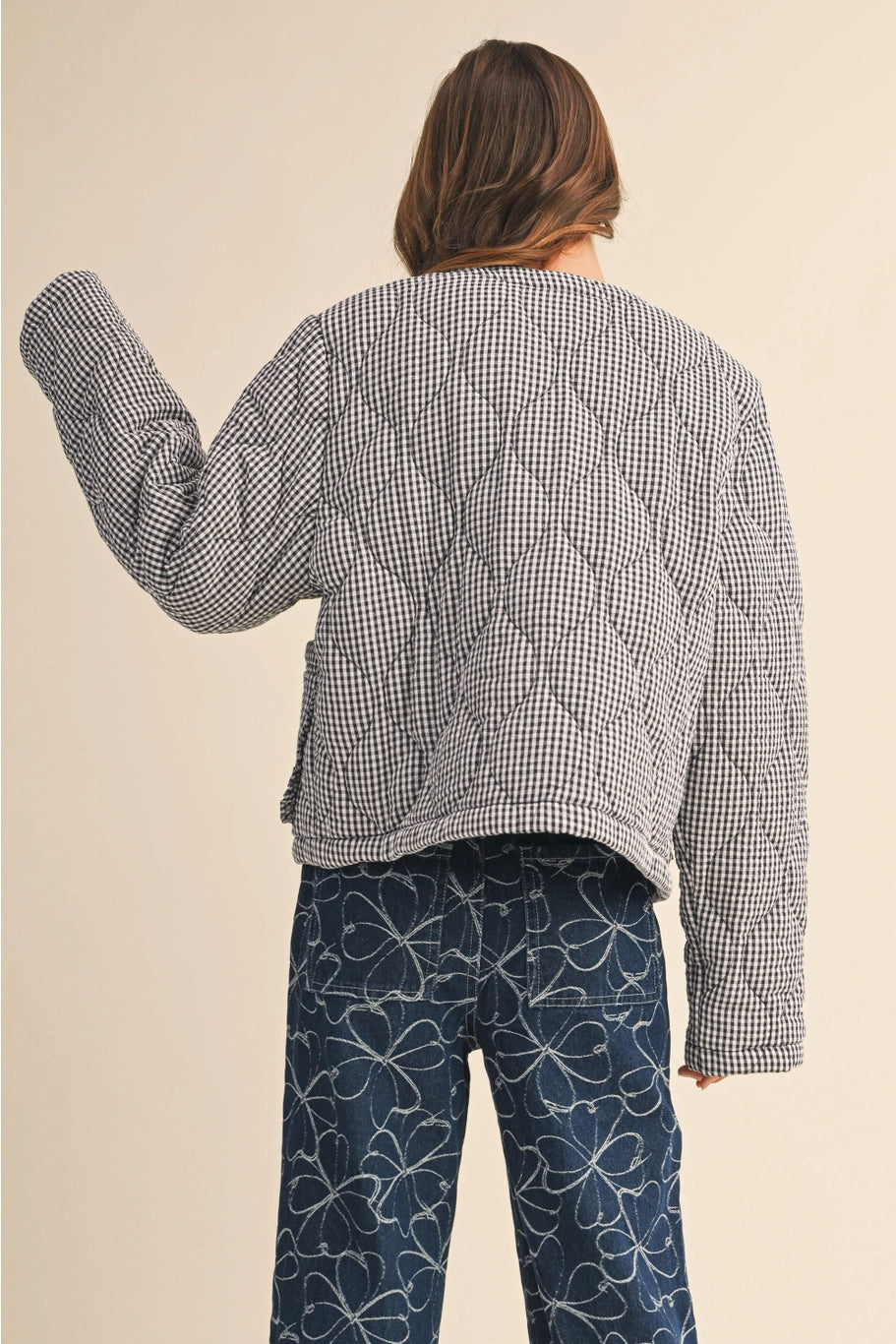 Stevie Plaid Quilted Jacket