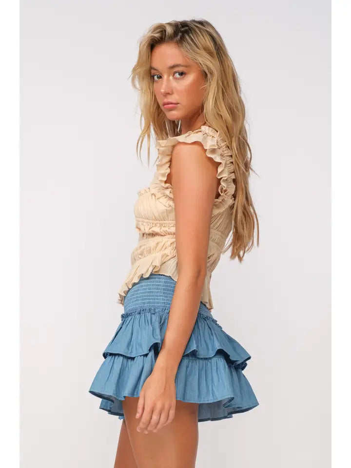 Bella Ruffle Top