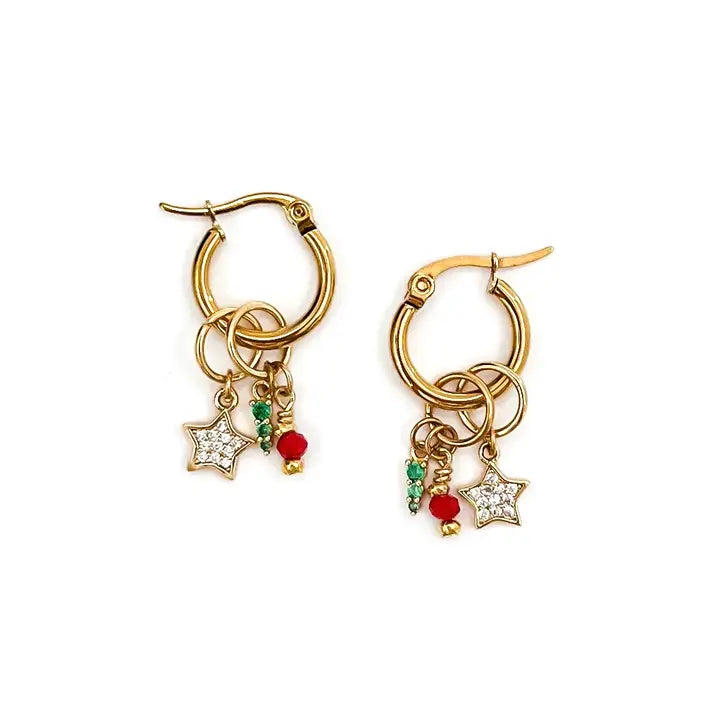 Candi Holiday Christmas Charm Earrings