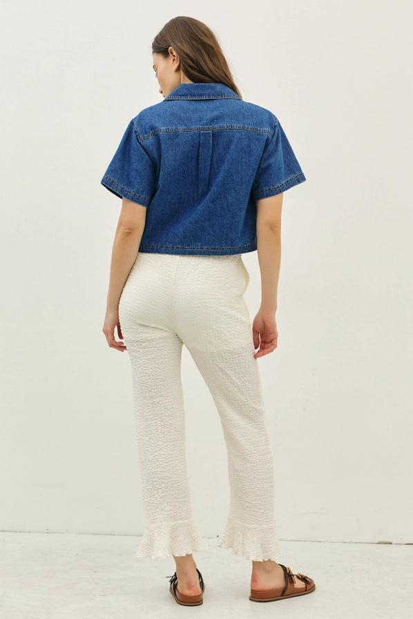 Heidi Denim Crop Top