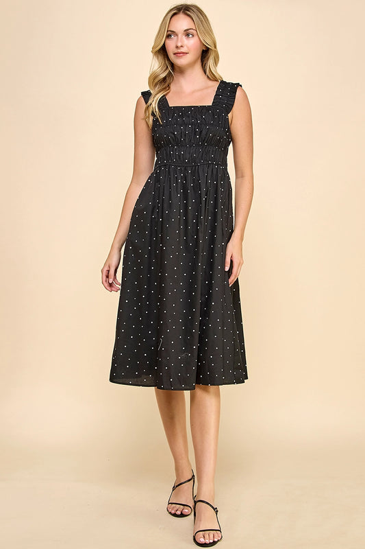 Birdie Polka Dot Midi Dress