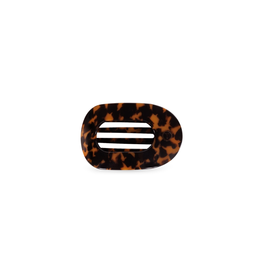 Tortoise Tiny Flat Round Clip