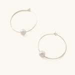 Freshwater Pearl Hoop Earrings