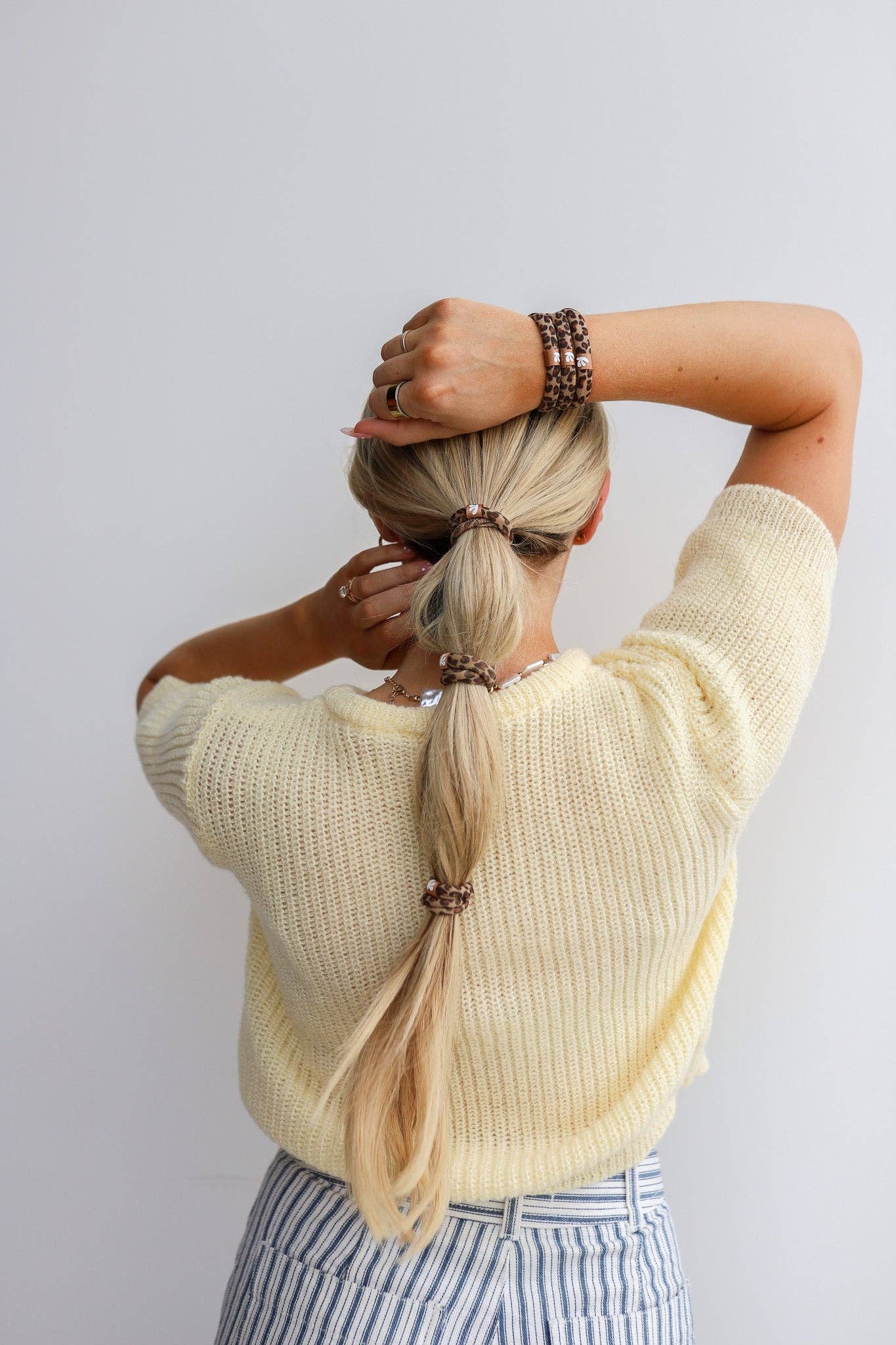 SKINNY HIGH INTENSITY HAIR TIES: ALL CHEETAH