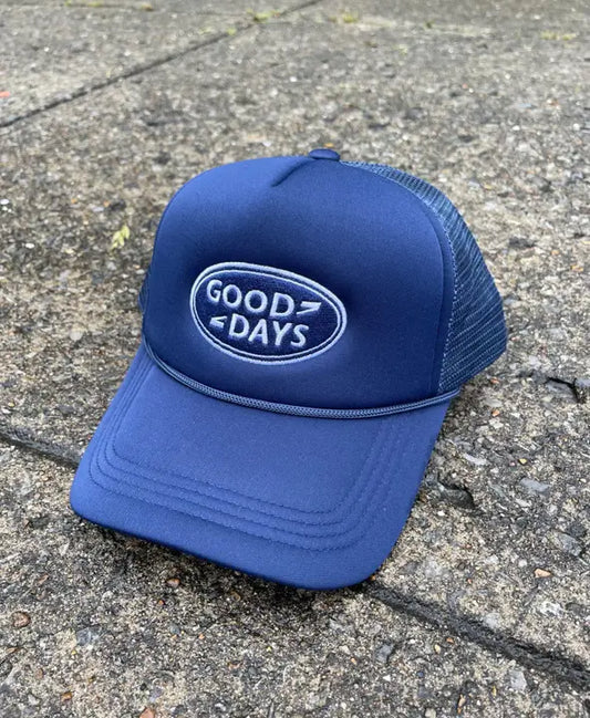 Good Days Trucker Hat/Blue