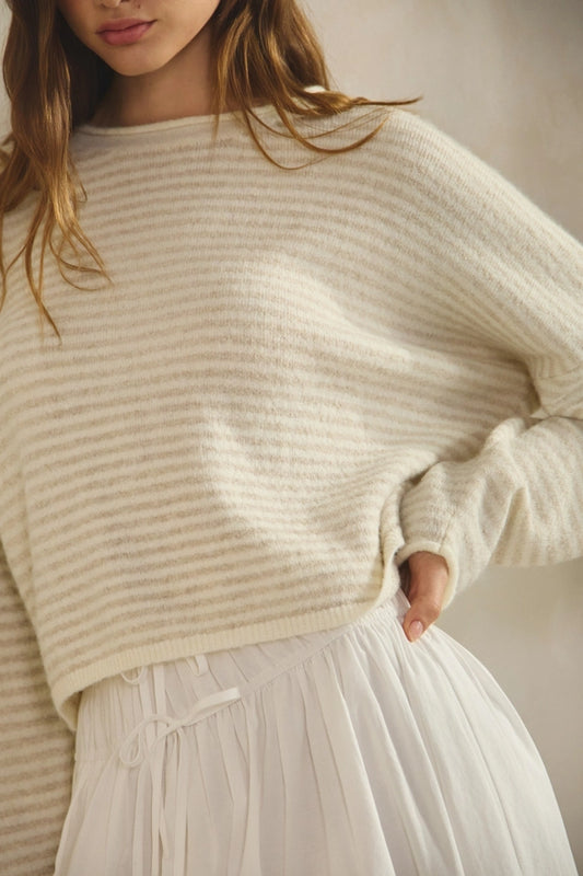 Adeline Stripe Pullover Sweater