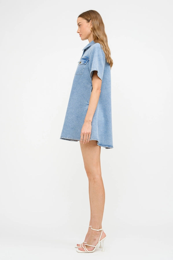 Paloma Denim Shirt Dress