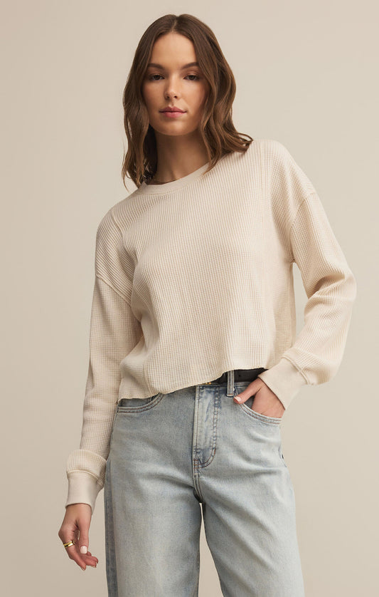 Angle Mini Thermal Top Ivory Color