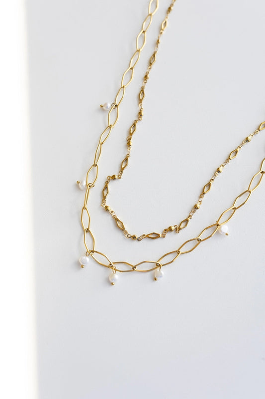 Lorelle Layered Pearl Necklace