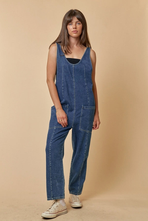 
            
                Load image into Gallery viewer, High Roller Denim Jumpsuit
            
        