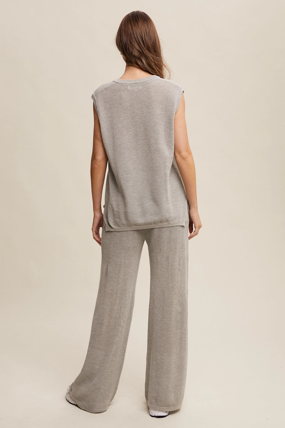 Eva Knit V Neck Short Sleeve Top