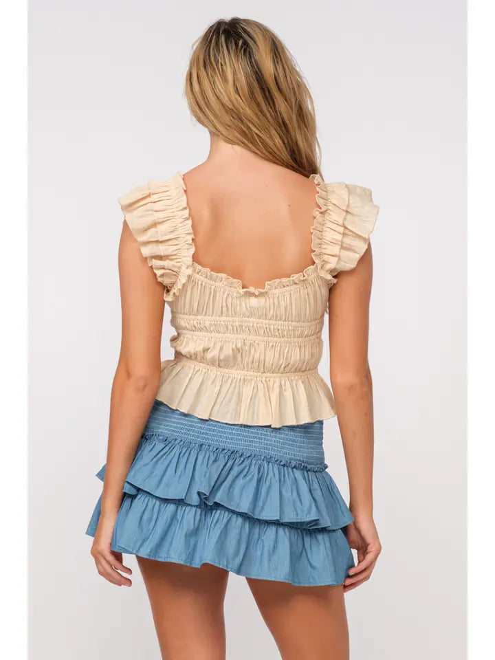 Bella Ruffle Top