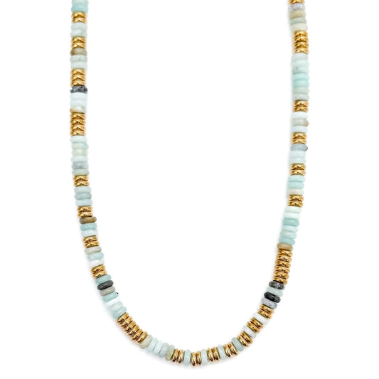 Joan Color Stone/Bead Necklace