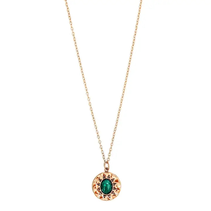 Wren Emerald Stone Necklace