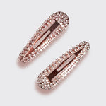 Mini Rhinestones Snap Clip