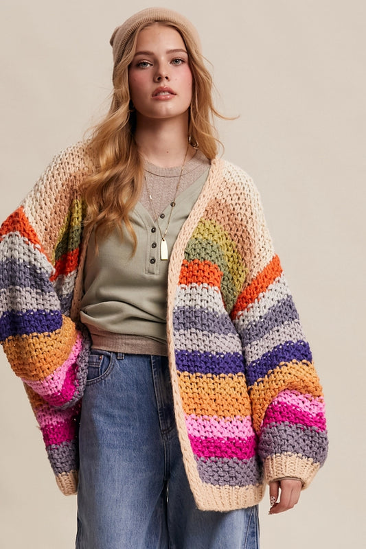 Alana Crochet Design Colorful Cardigan