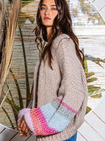 Color Block Cardigan