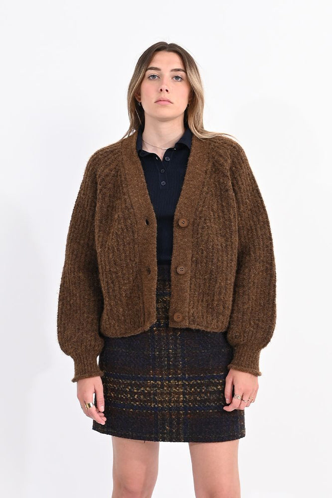 Relaxed Fit V Cardigan