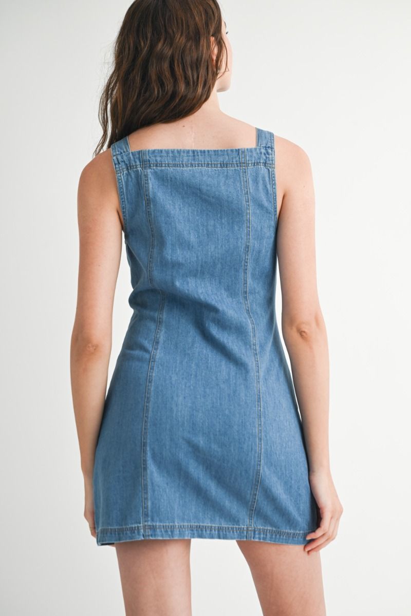 Etta Denim Button Down Mini Dress