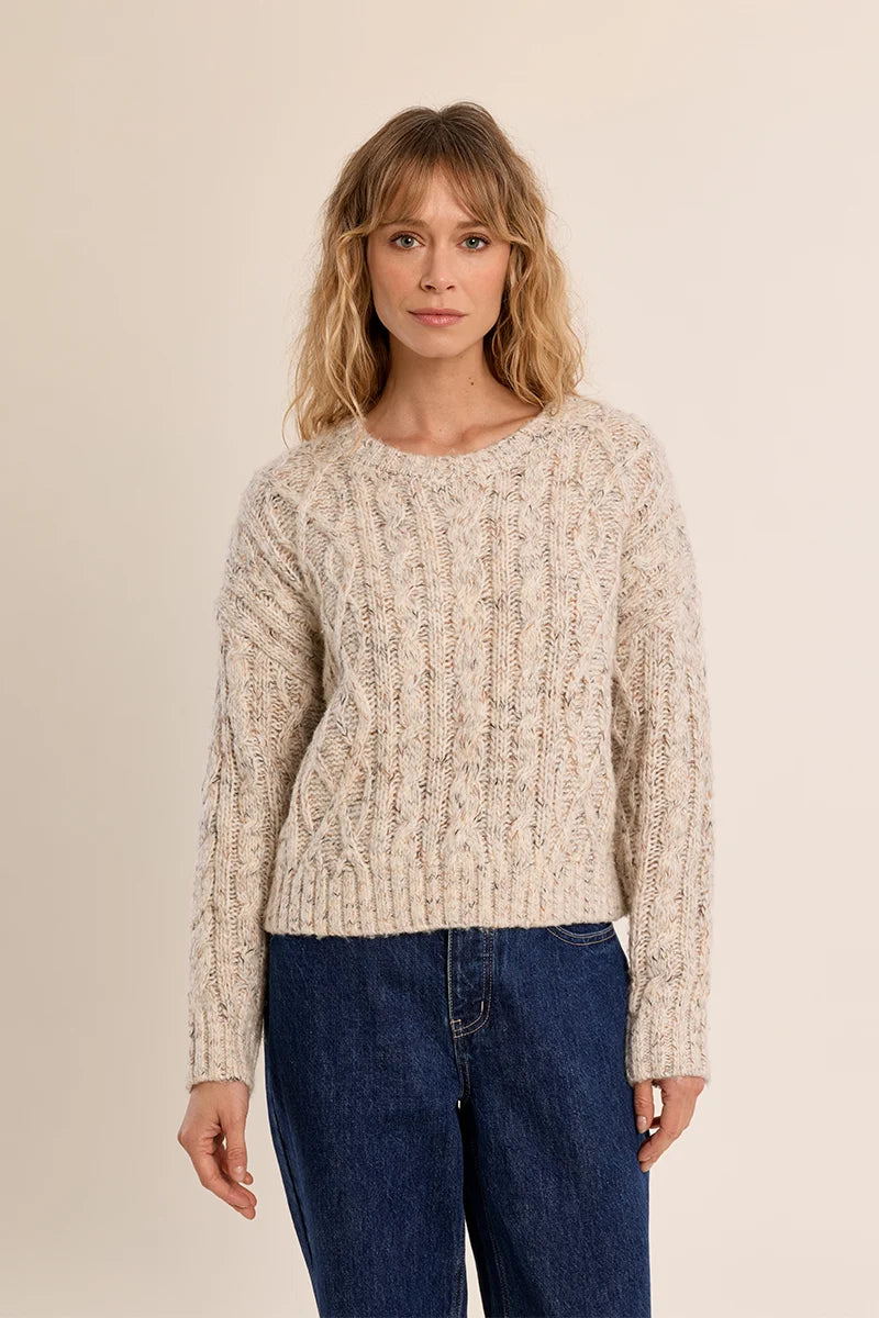 Amelia Cabel Knit Sweater/Natural