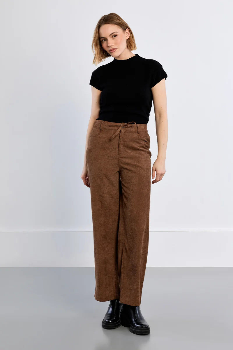 Molly Wide Corduroy Pants/Brown