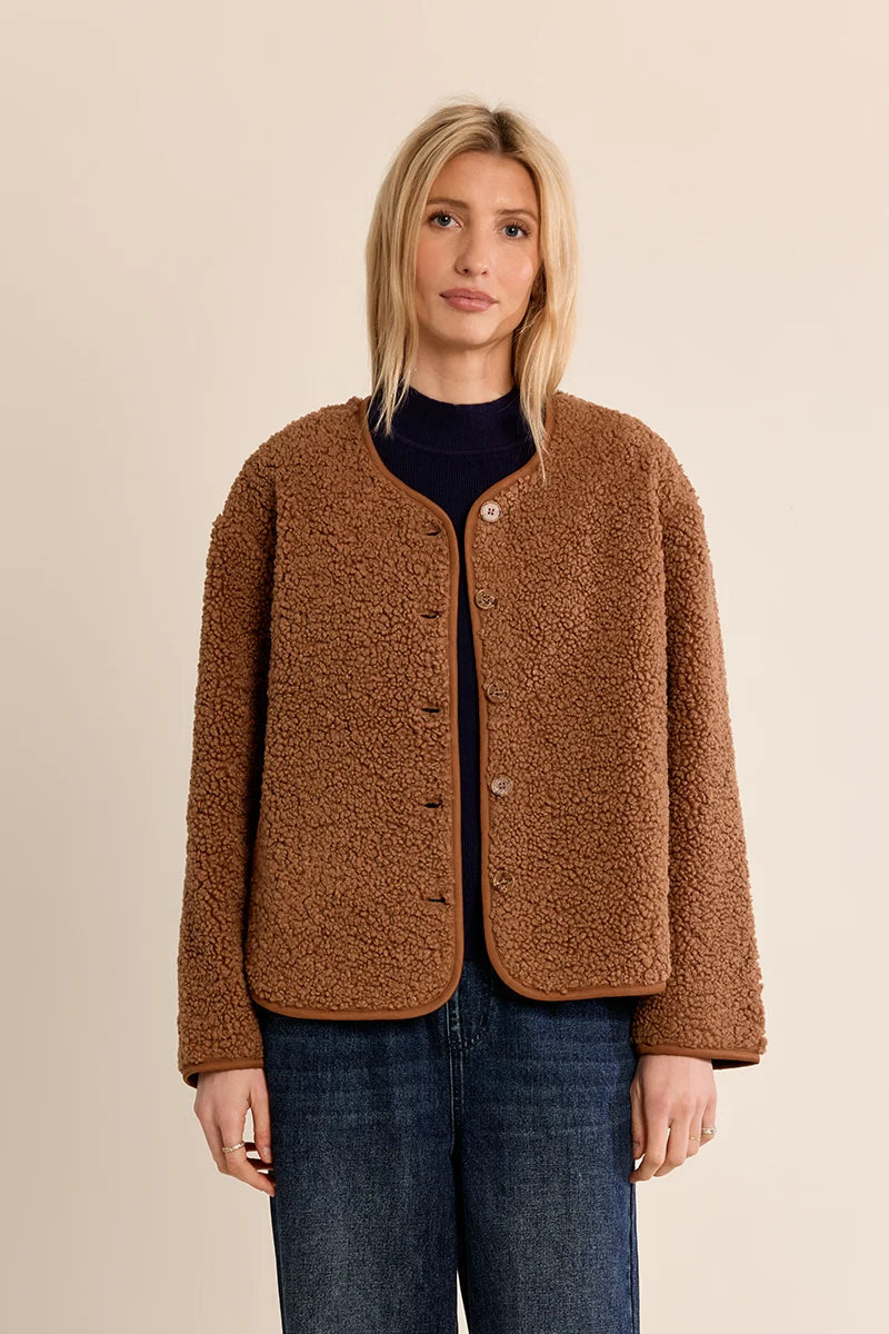 Brooklyn Button-Down Jacket/Camel