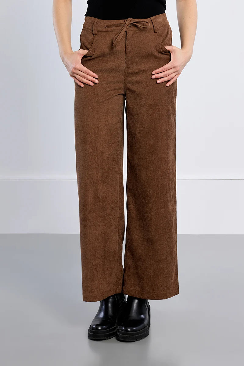 Molly Wide Corduroy Pants/Brown