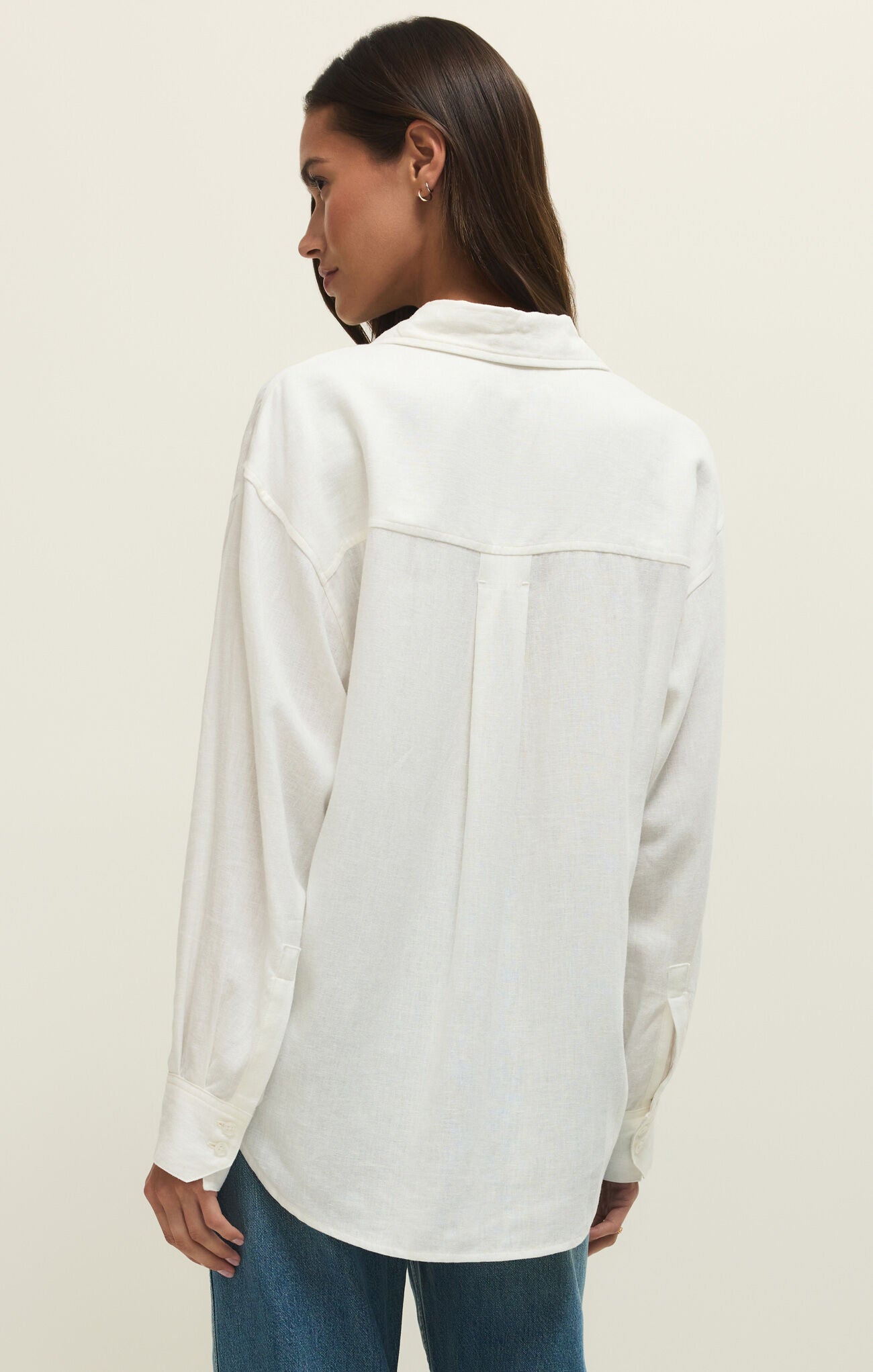 Alfie Linen Button Up Top