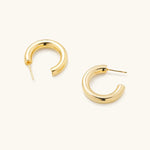 Rome Gold Tube Hoops Medium