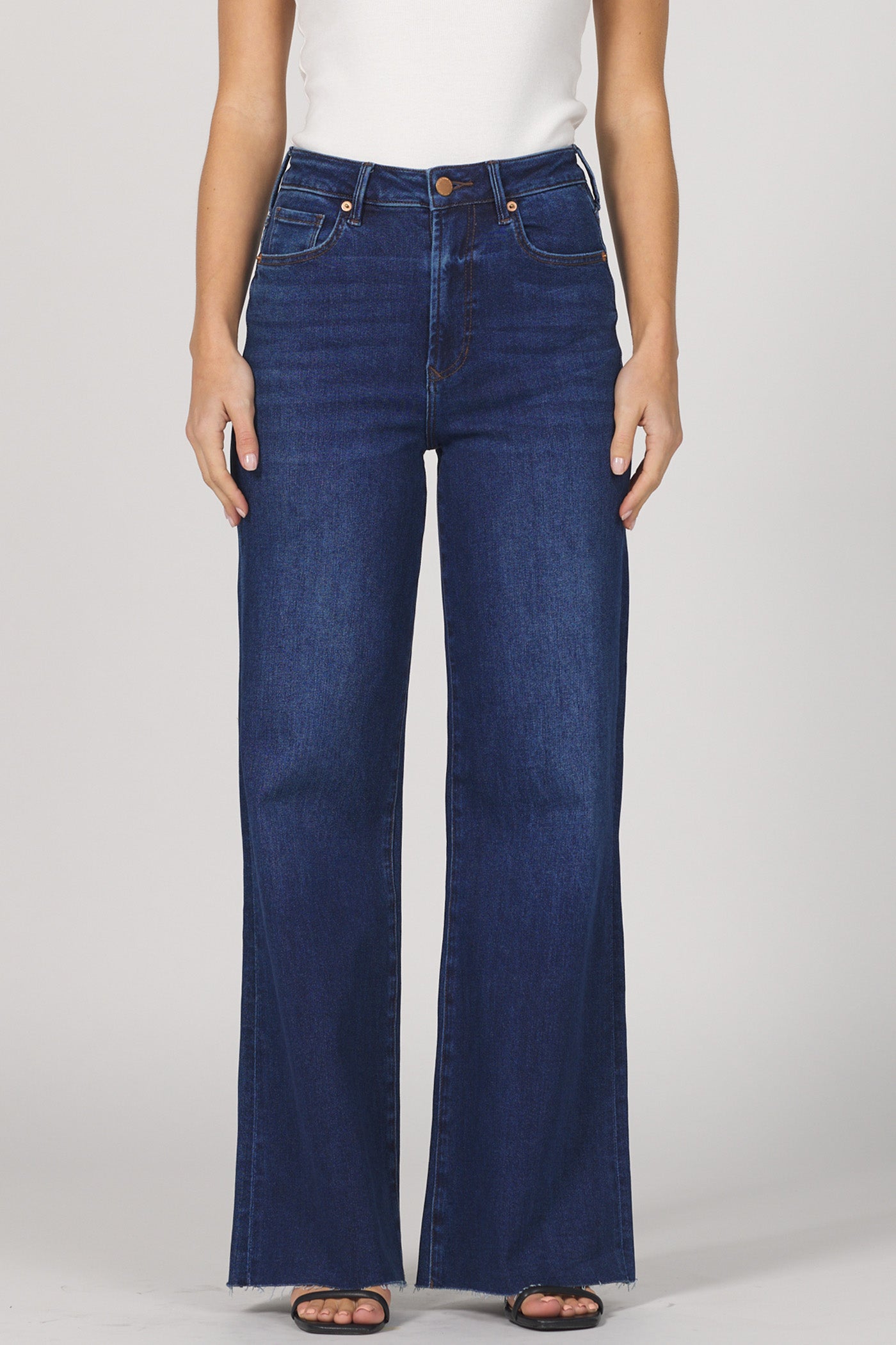 Fiona Wide Leg Denim Dk Wash