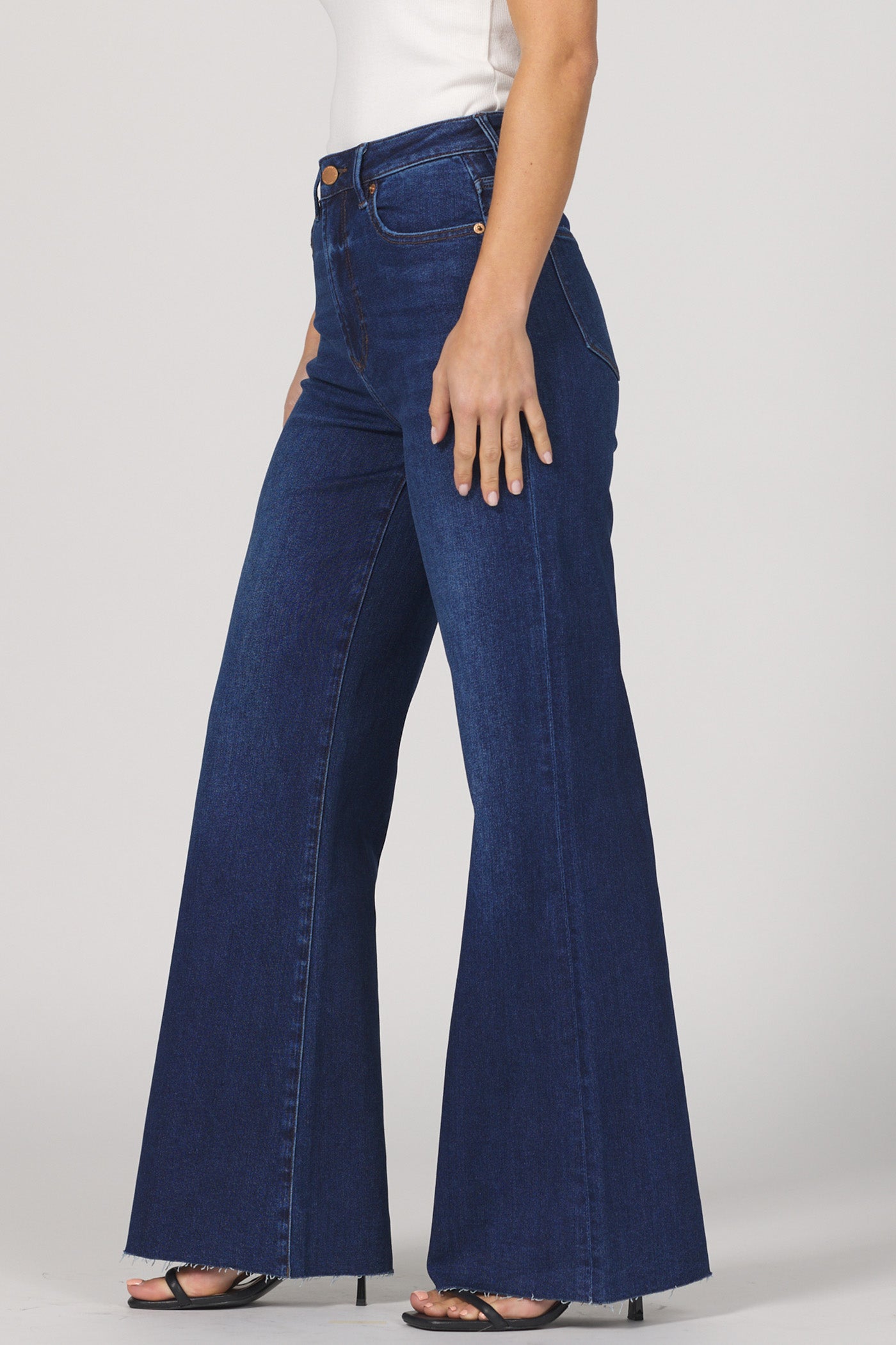 Fiona Wide Leg Denim Dk Wash