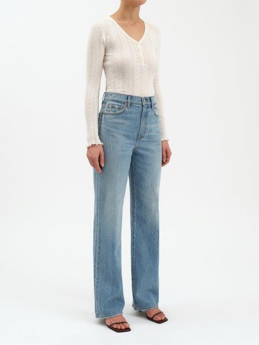 City Straight High Rise Denim