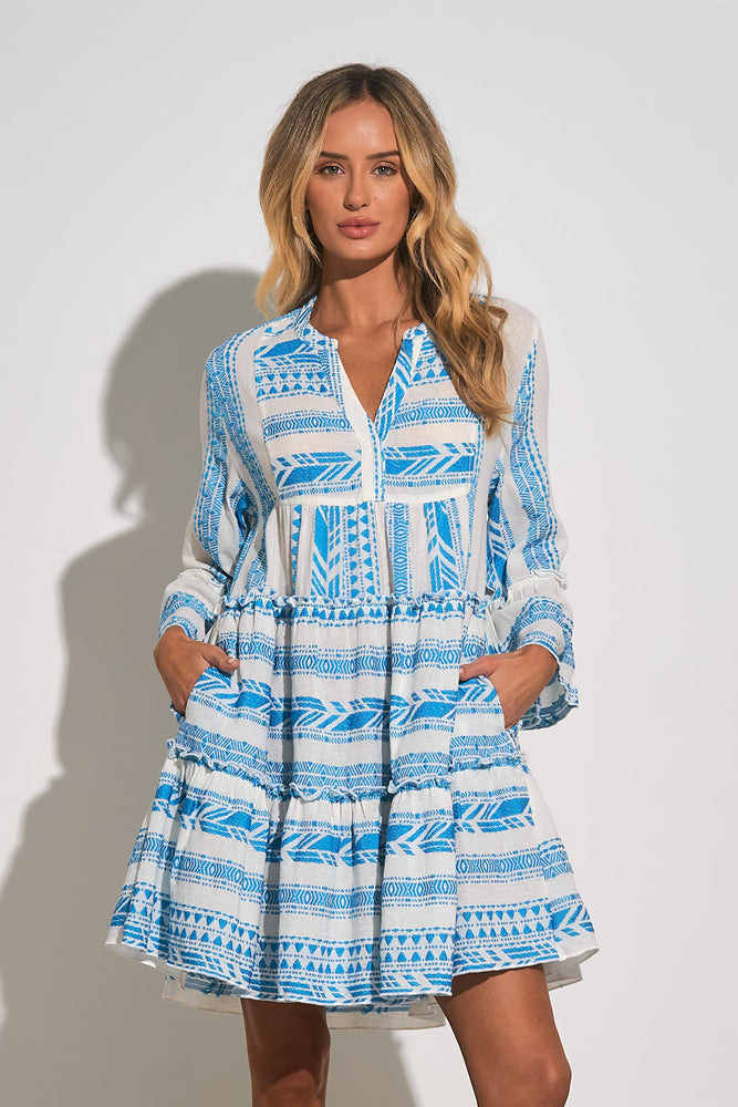 
            
                Load image into Gallery viewer, Bell Sleeve Printed Dress
            
        